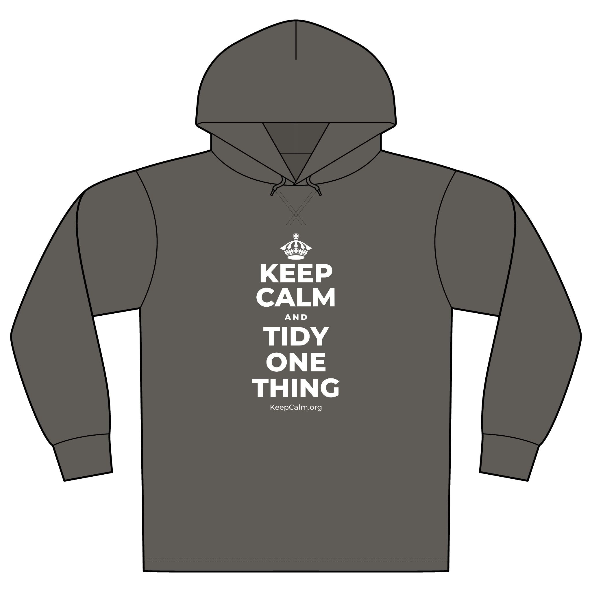 KEEP CALM AND TIDY ONE THING Organic Hoodie Tee