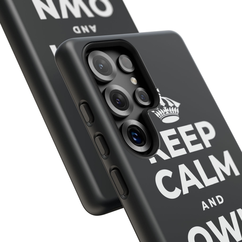 KEEP CALM AND OWN THE WIN Phone Case (Dark)