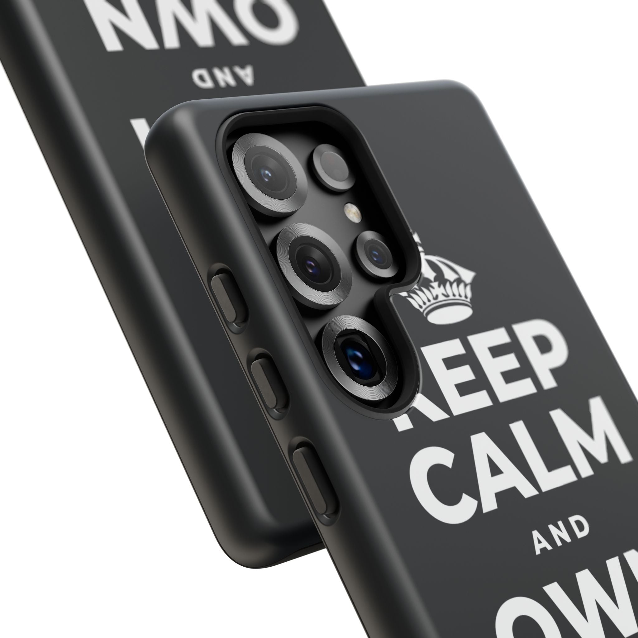 KEEP CALM AND OWN THE WIN Phone Case (Dark)