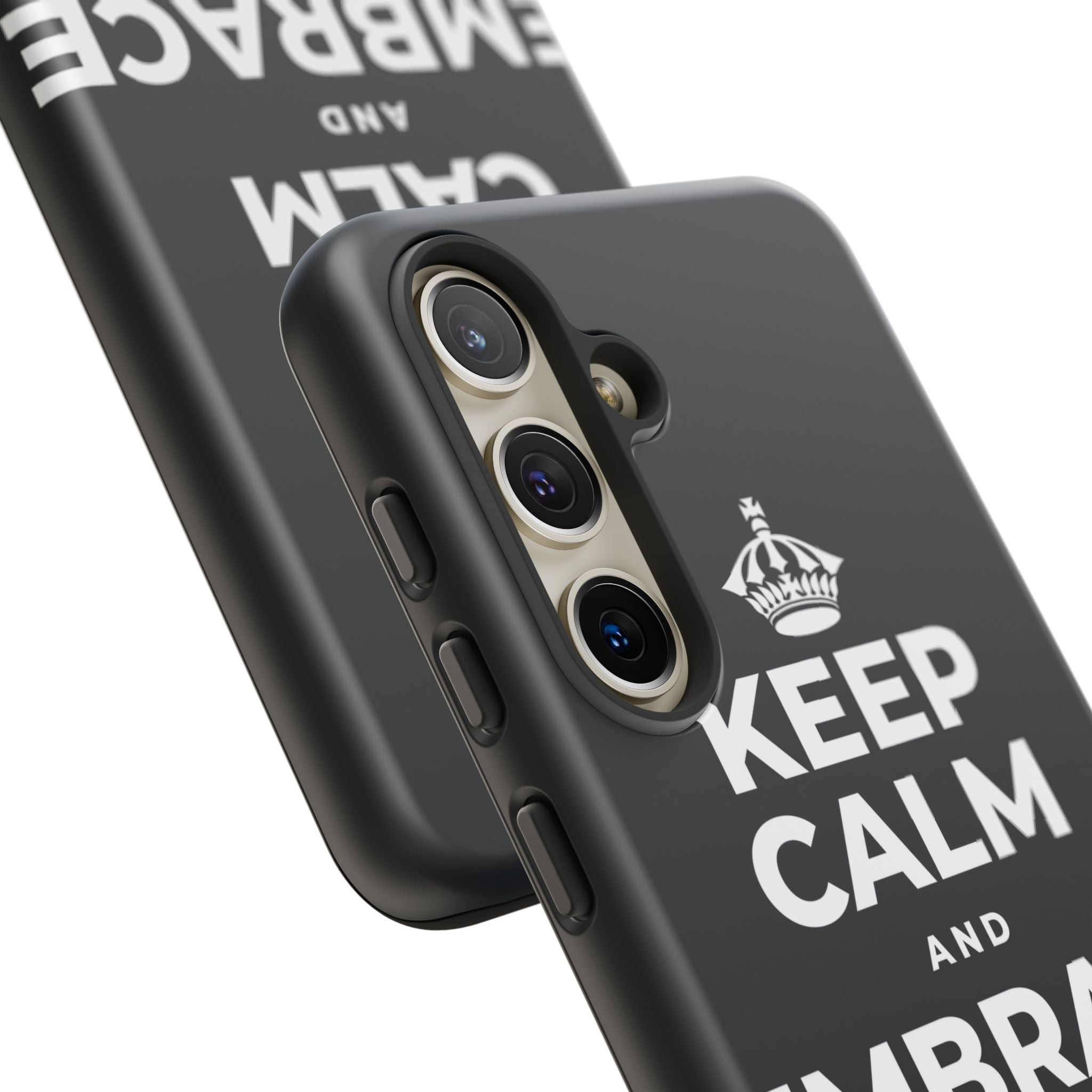 KEEP CALM AND EMBRACE THE CHANGE Phone Case (Dark)