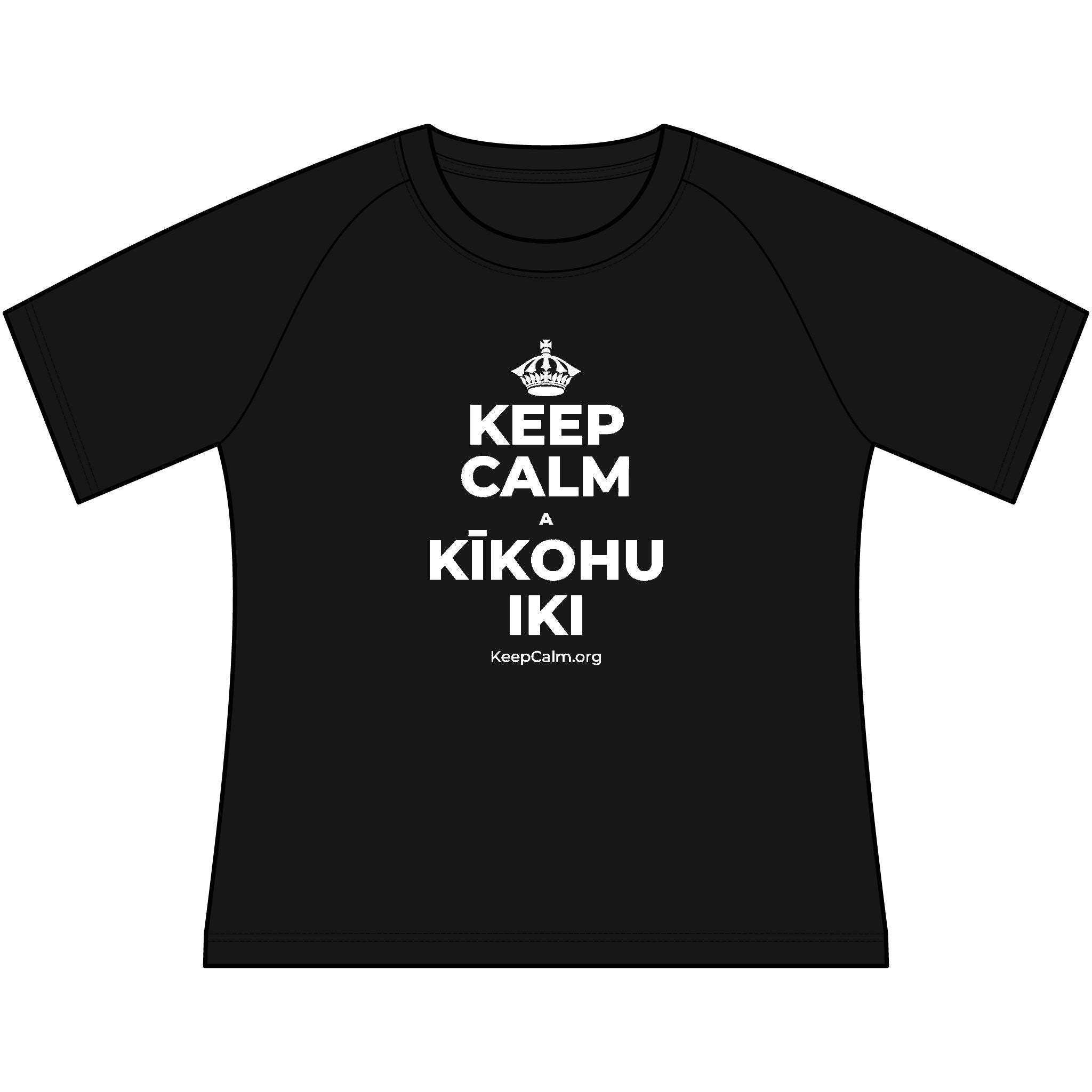 KEEP CALM A KĪKOHU IKI Women's Raglan Tee
