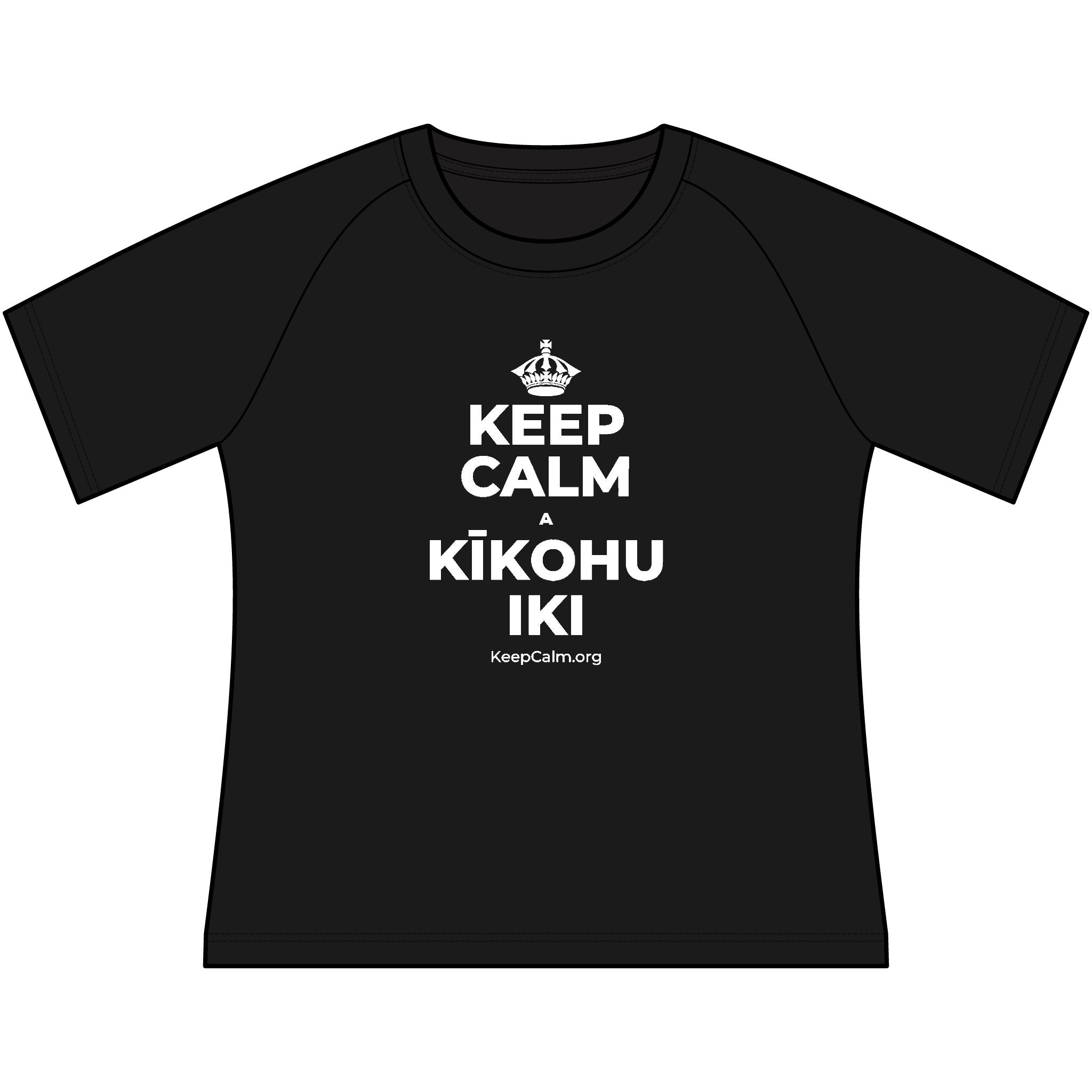 KEEP CALM A KĪKOHU IKI Women's Raglan Tee