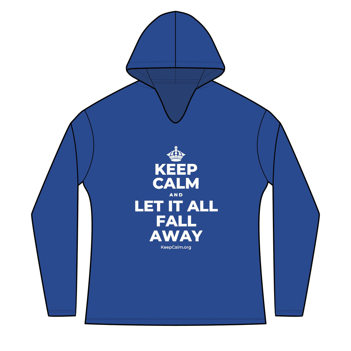 KEEP CALM AND LET IT ALL FALL AWAY Women's Long Sleeve Hoodie