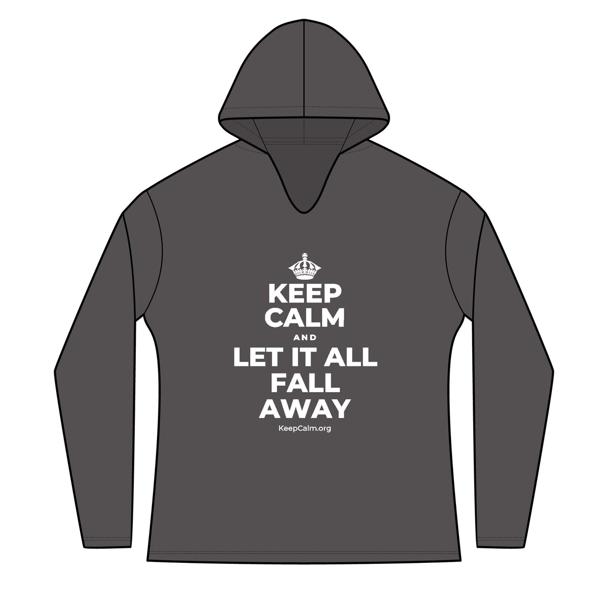 KEEP CALM AND LET IT ALL FALL AWAY Women's Long Sleeve Hoodie