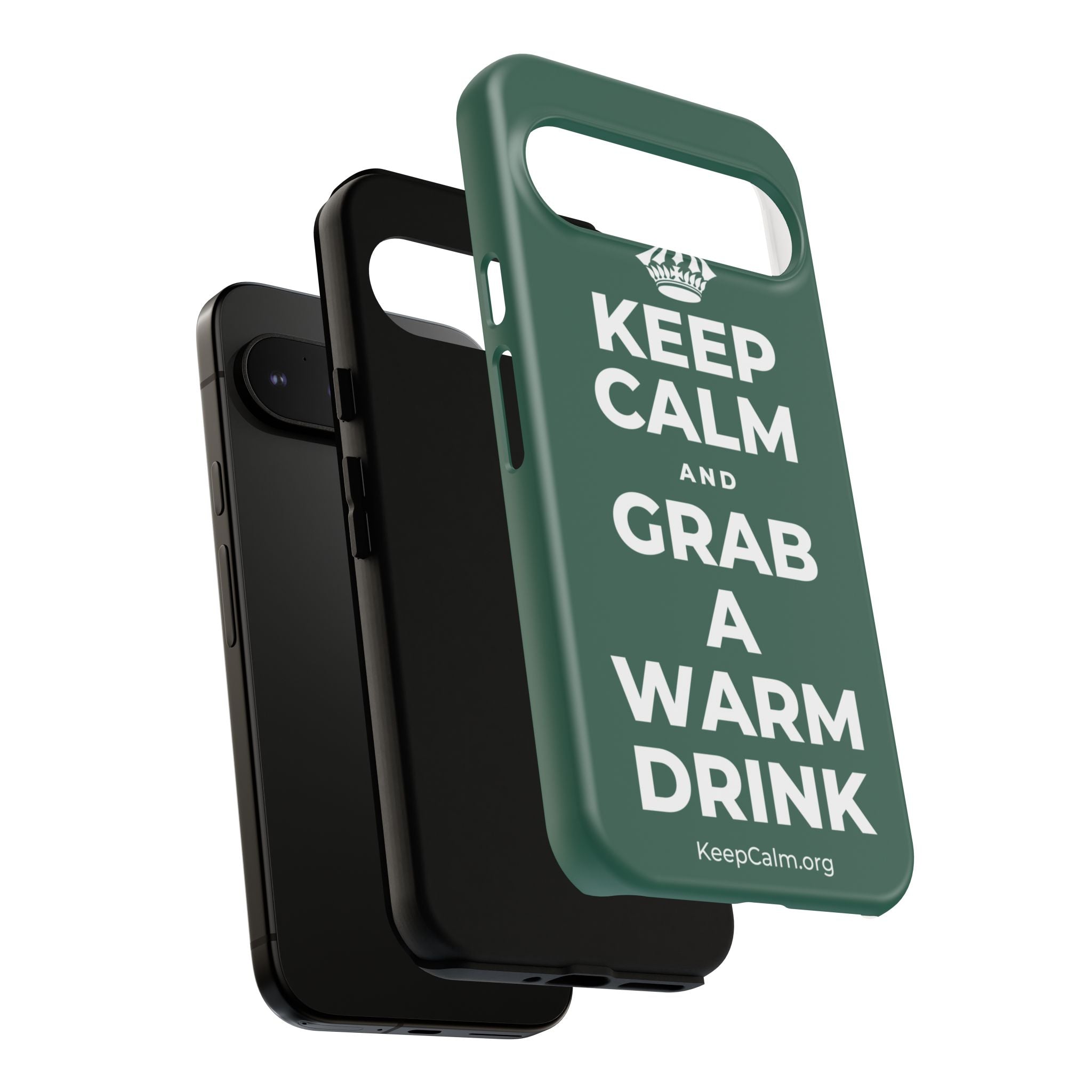 KEEP CALM AND GRAB A WARM DRINK Phone Case
