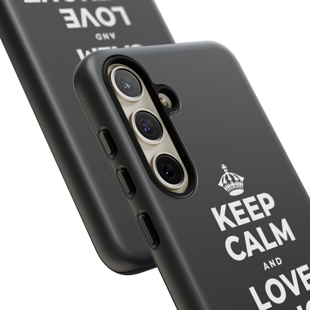 KEEP CALM AND LOVE WITHOUT POSSESSION Phone Case (Dark)