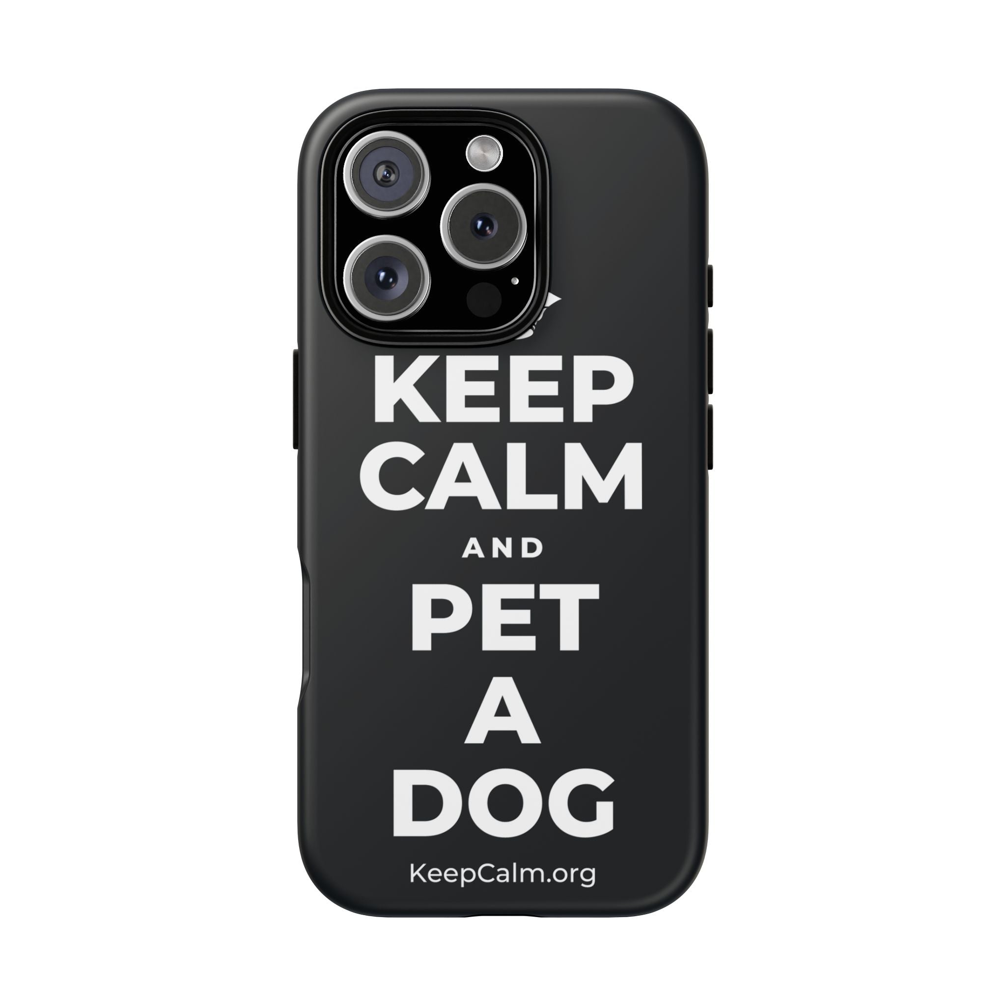 KEEP CALM AND PET A DOG Phone Case (Dark)