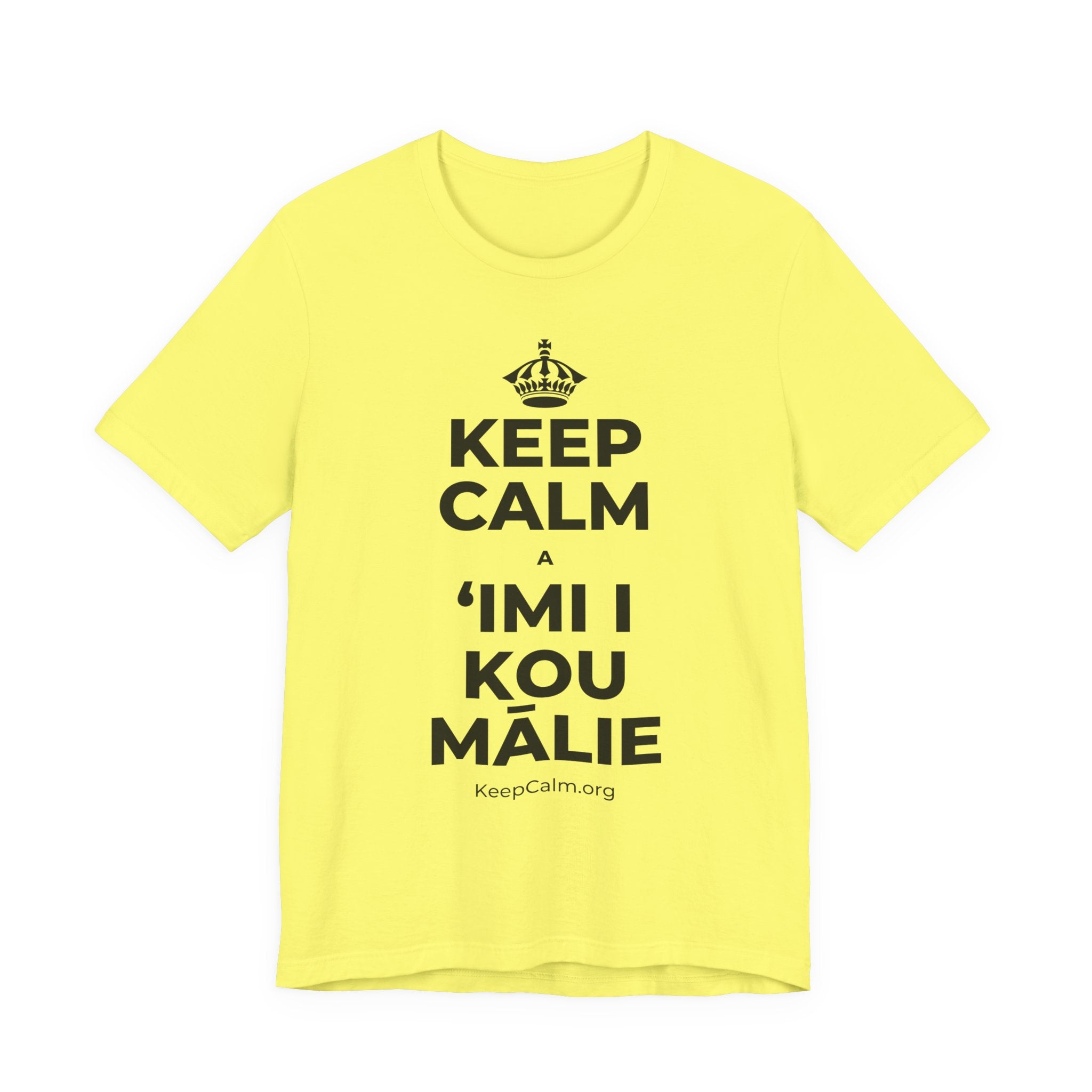 KEEP CALM A ʻIMI I KOU MĀLIE T-Shirt (Soft Cream–Heather Mauve)