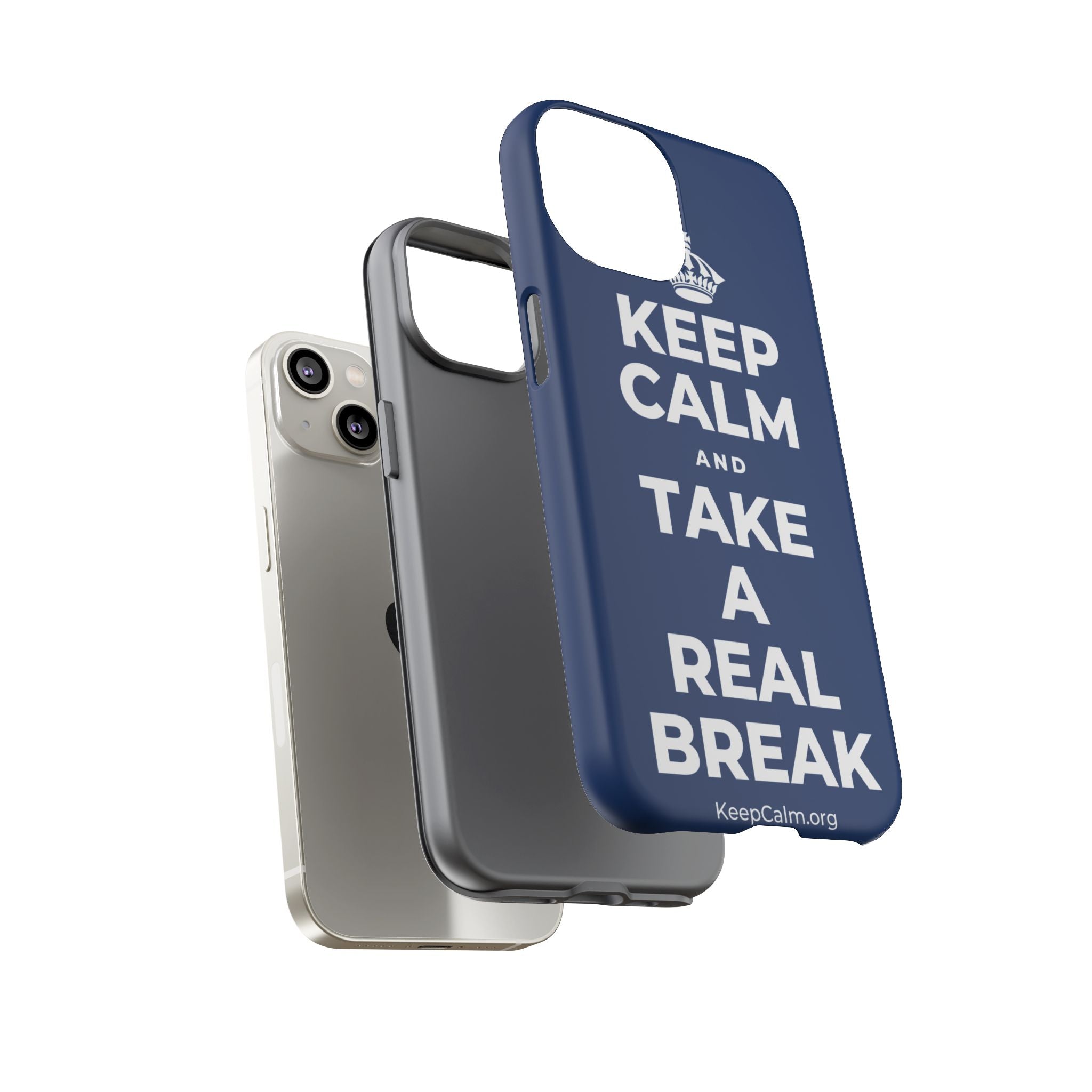 KEEP CALM AND TAKE A REAL BREAK Phone Case