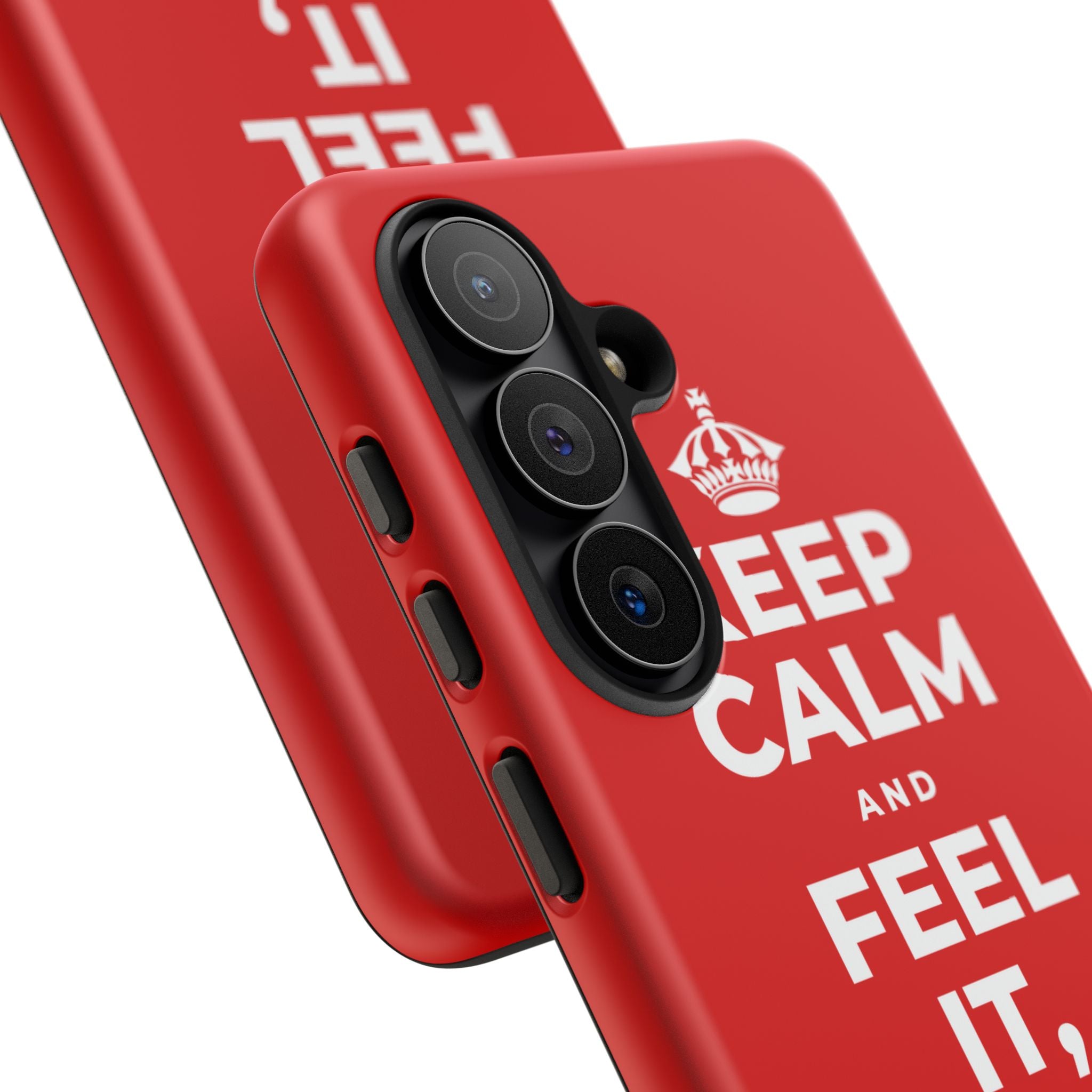 KEEP CALM AND FEEL IT, NOT FEED IT Phone Case