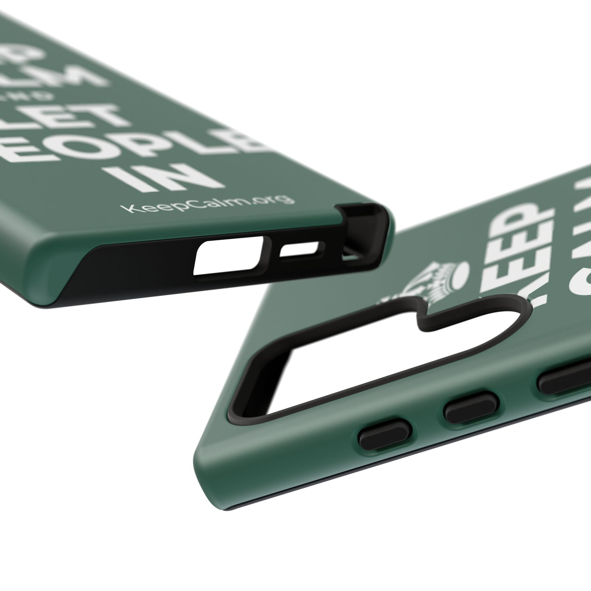 KEEP CALM AND LET PEOPLE IN Phone Case