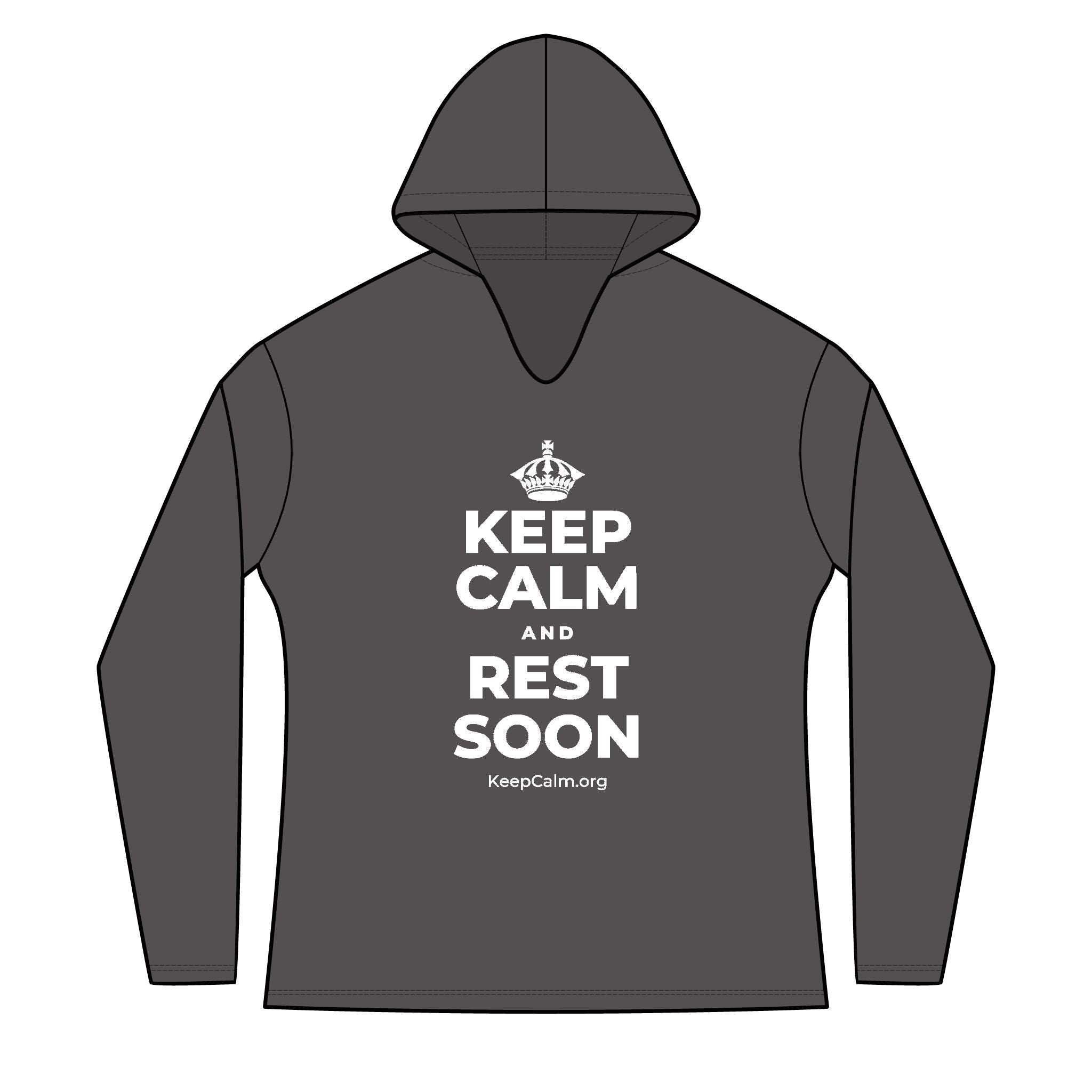 KEEP CALM AND REST SOON Women's Long Sleeve Hoodie