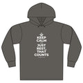 KEEP CALM AND JUST REST, THAT COUNTS Organic Hoodie Tee