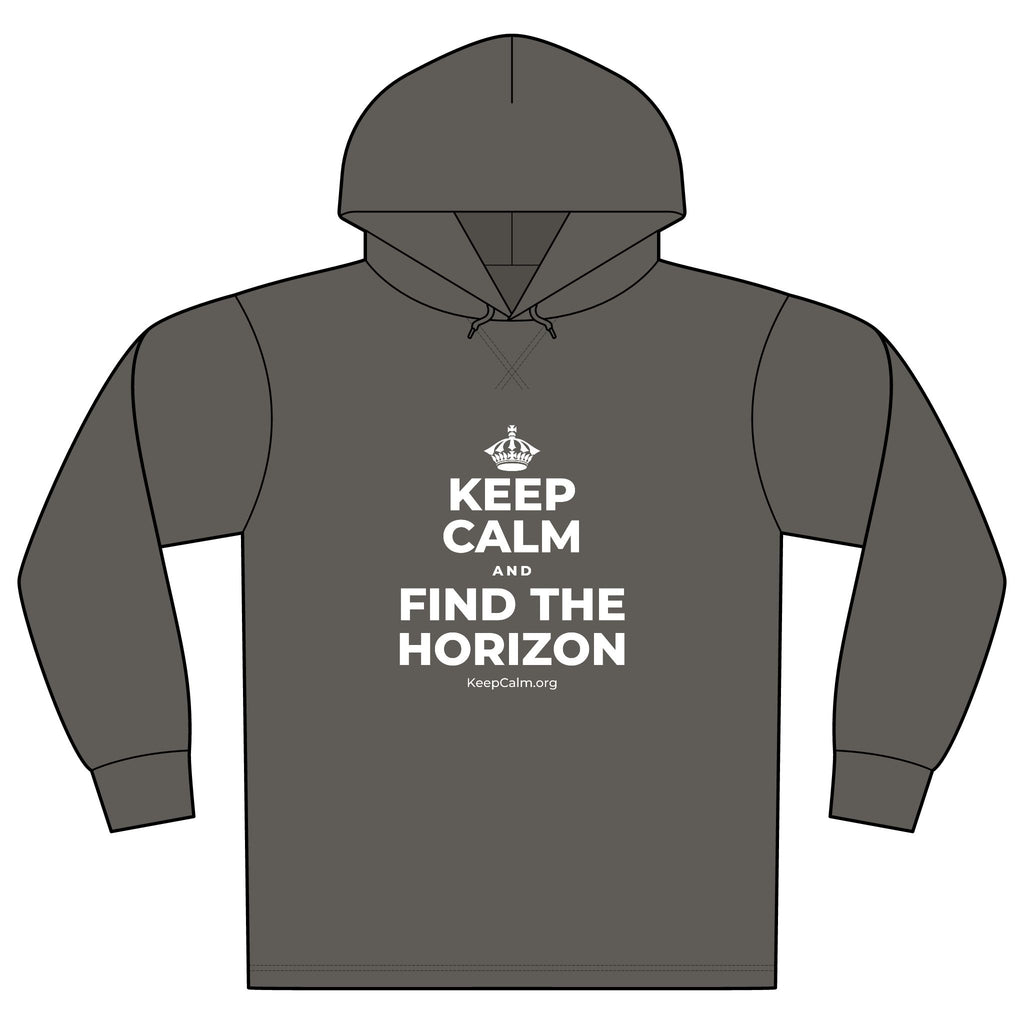 KEEP CALM AND FIND THE HORIZON Organic Hoodie Tee