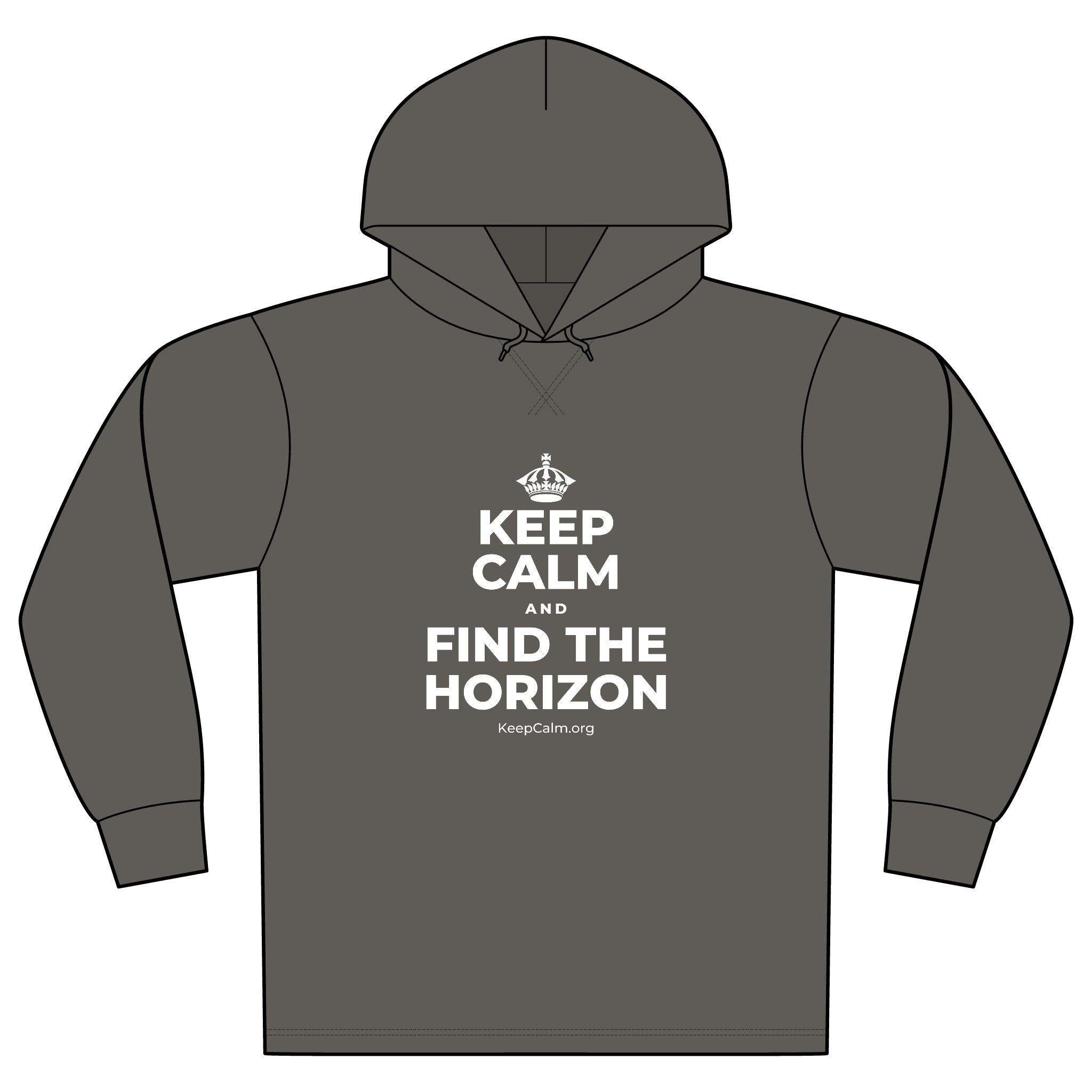 KEEP CALM AND FIND THE HORIZON Organic Hoodie Tee