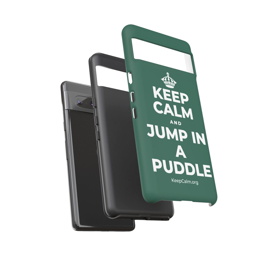 KEEP CALM AND JUMP IN A PUDDLE Phone Case