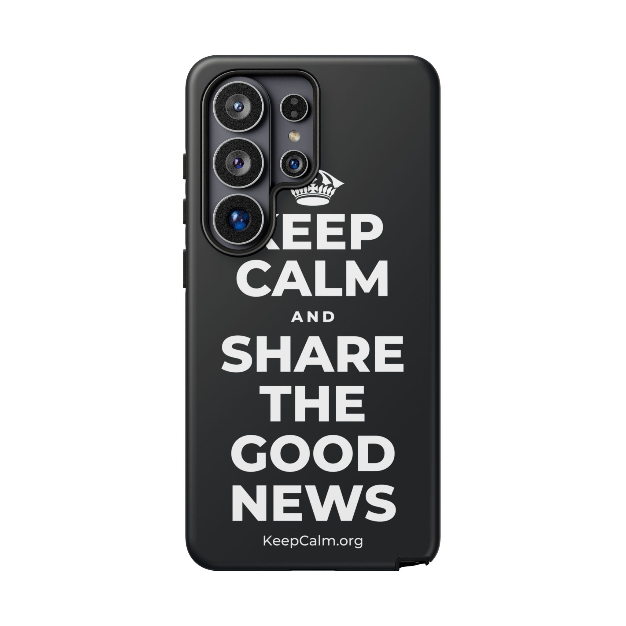 KEEP CALM AND SHARE THE GOOD NEWS Phone Case (Dark)
