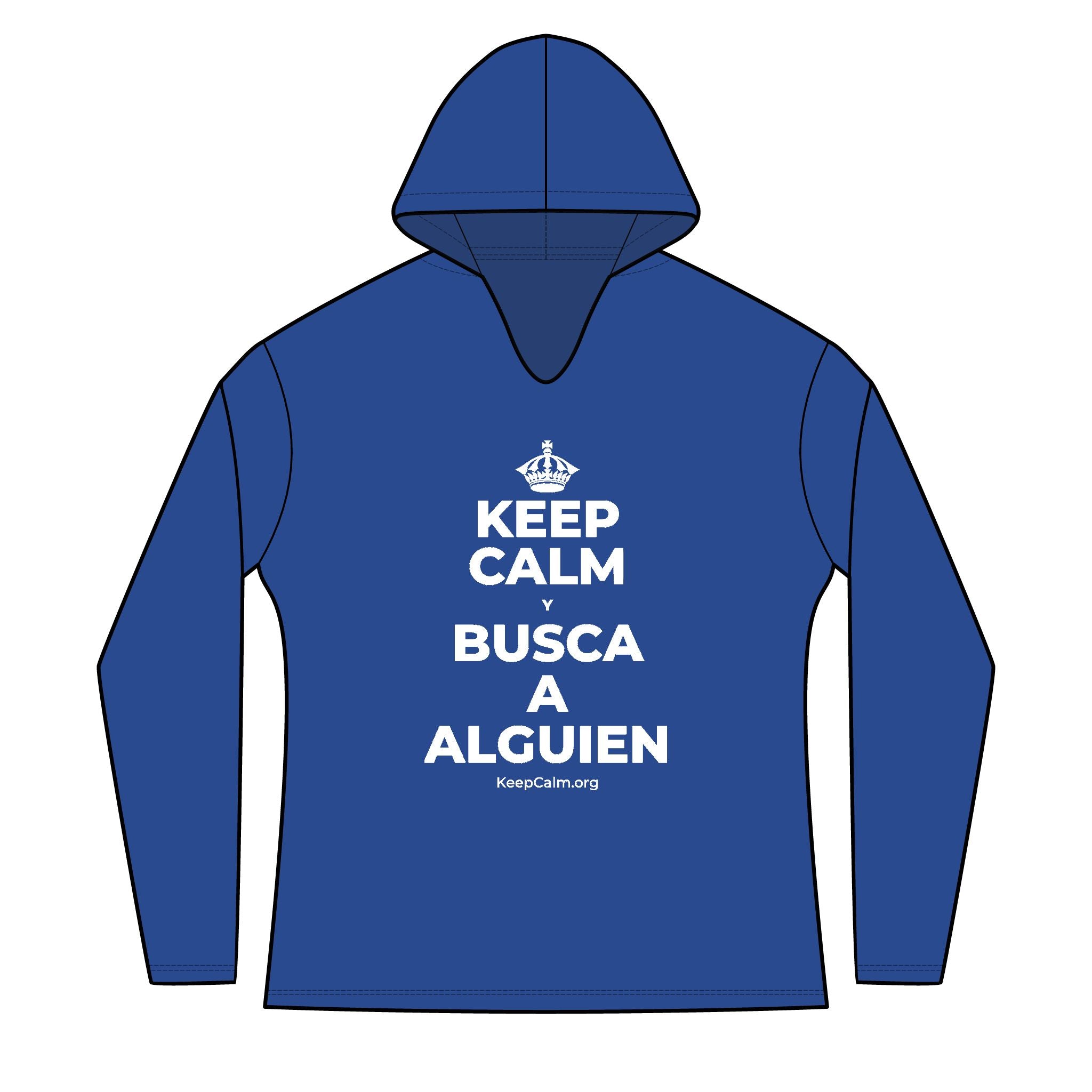 KEEP CALM Y BUSCA A ALGUIEN Women's Long Sleeve Hoodie