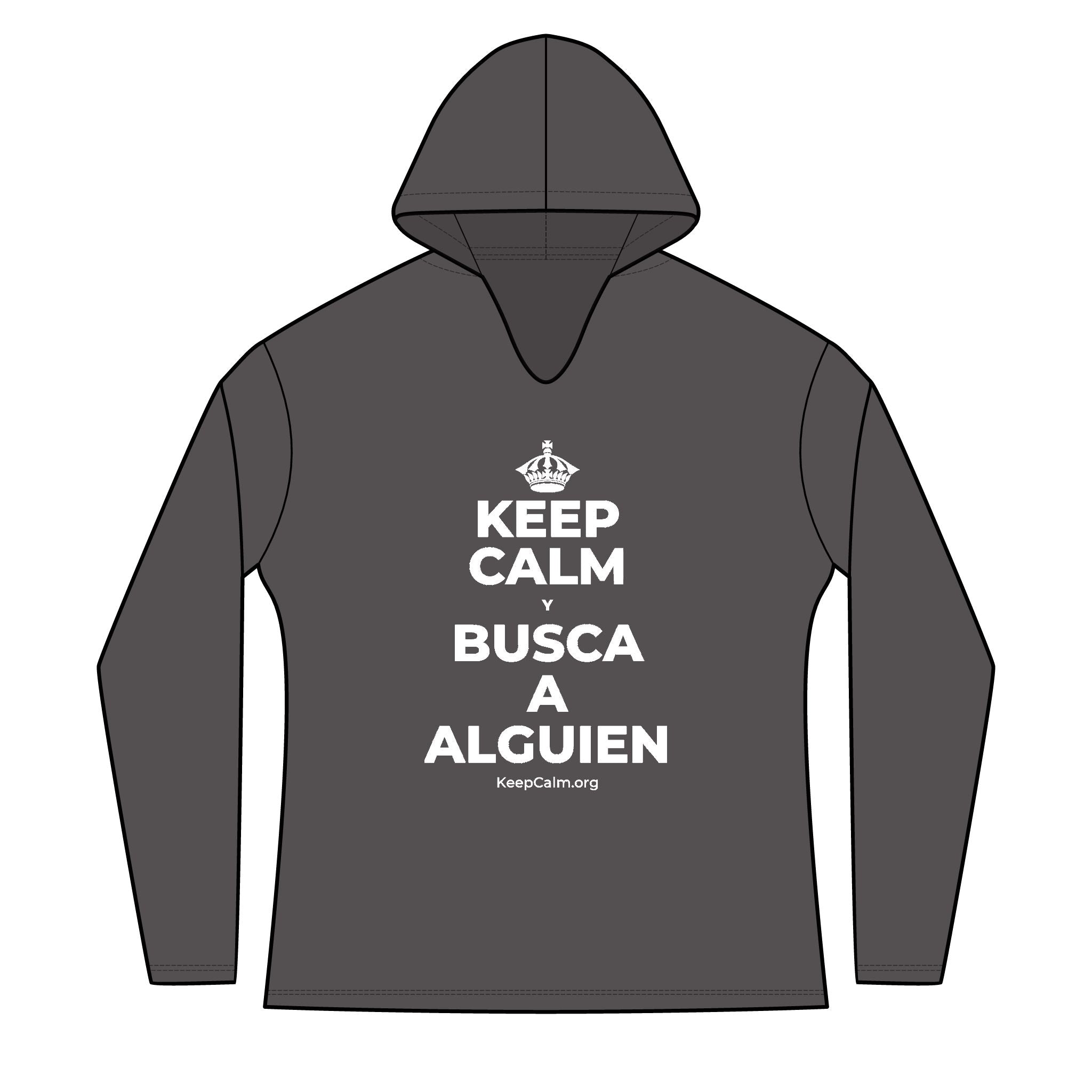 KEEP CALM Y BUSCA A ALGUIEN Women's Long Sleeve Hoodie
