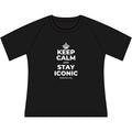 KEEP CALM AND STAY ICONIC Women's Raglan Tee