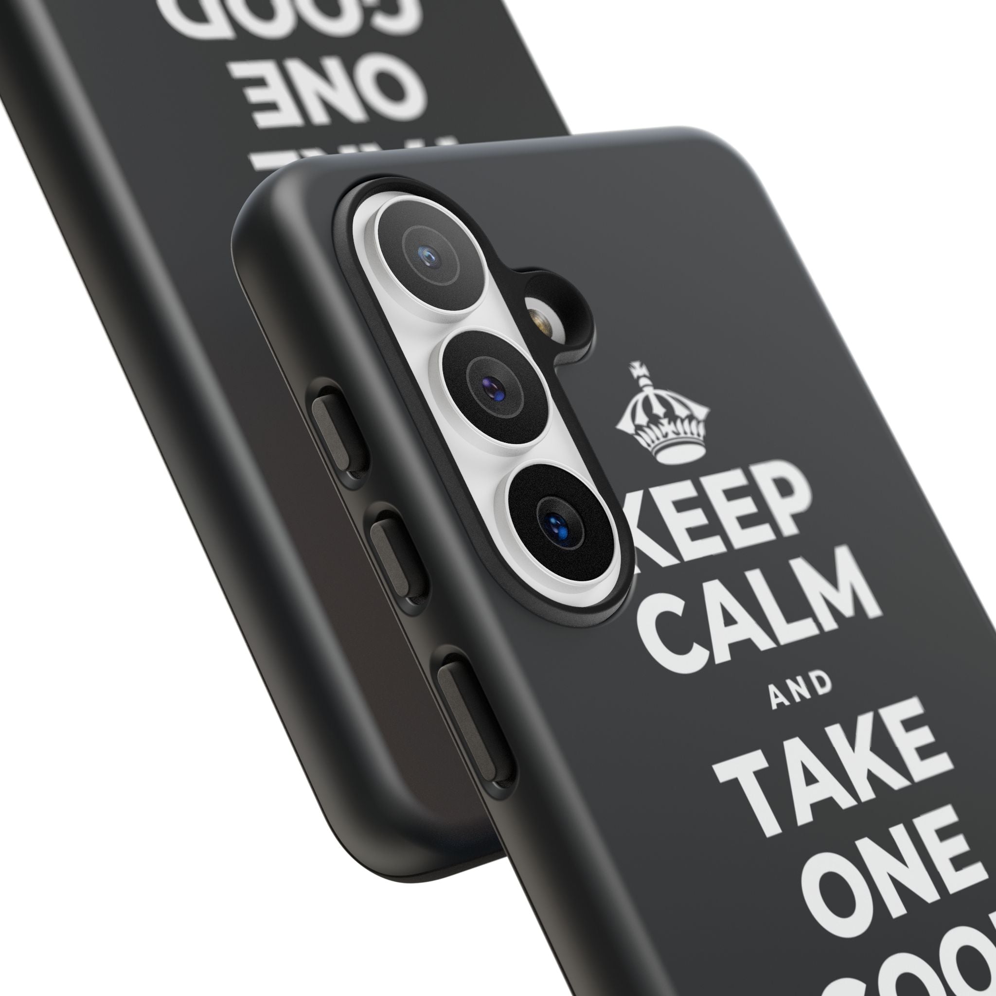 KEEP CALM AND TAKE ONE GOOD DAY AT A TIME Phone Case (Dark)