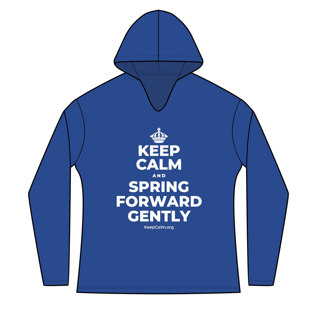 KEEP CALM AND SPRING FORWARD GENTLY Women's Long Sleeve Hoodie