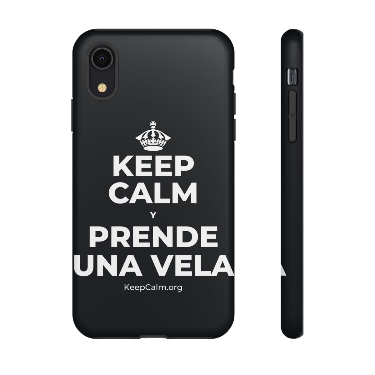 KEEP CALM Y PRENDE UNA VELA Phone Case (Dark)