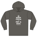 KEEP CALM AND PET A DOG Organic Hoodie Tee