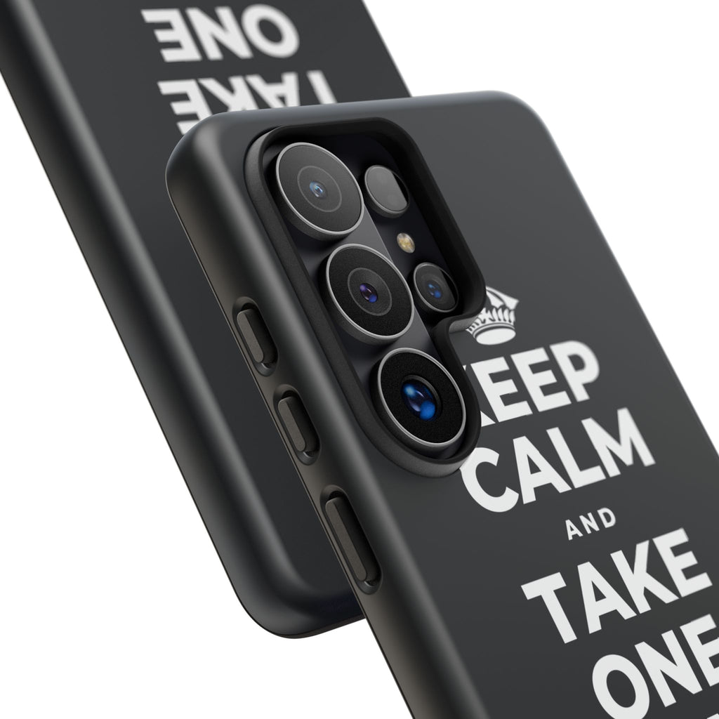 KEEP CALM AND TAKE ONE BREATH AT A TIME Phone Case (Dark)