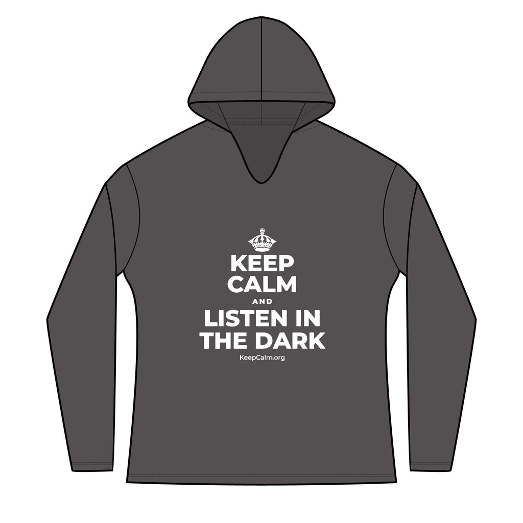 KEEP CALM AND LISTEN IN THE DARK Women's Long Sleeve Hoodie
