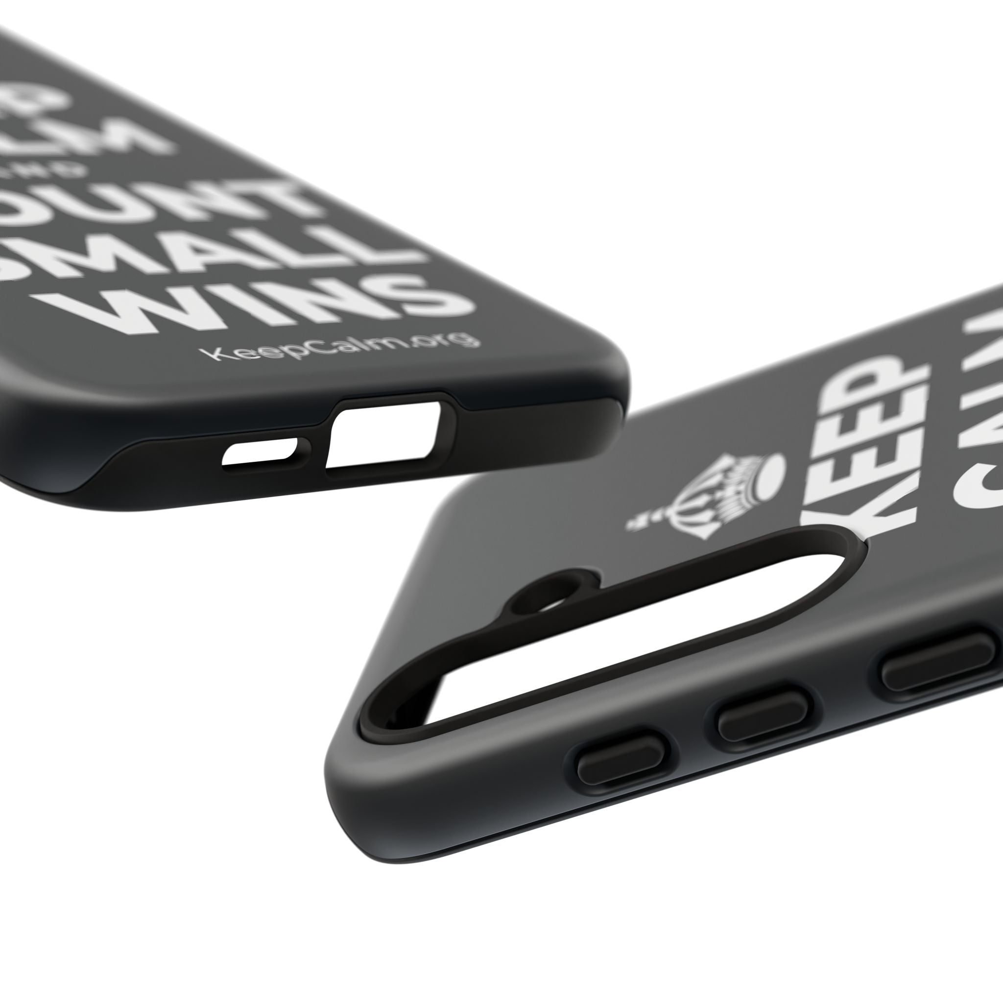 KEEP CALM AND COUNT SMALL WINS Phone Case (Dark)