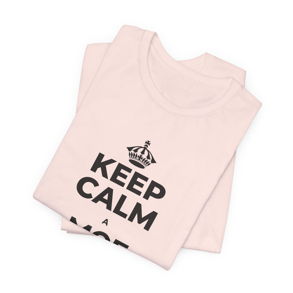 KEEP CALM A MOE WĀWAE I KA PŌ T-Shirt (Soft Cream–Heather Mauve)