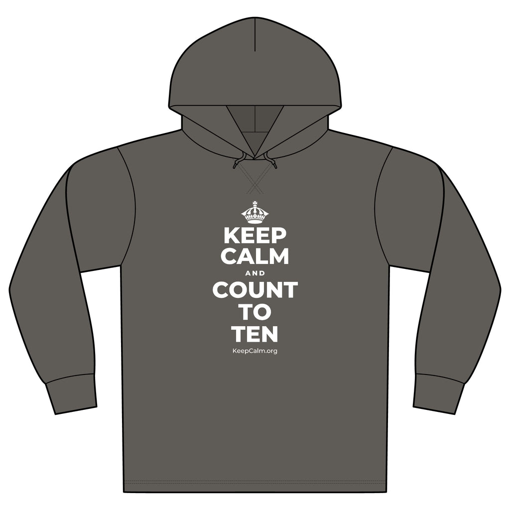 KEEP CALM AND COUNT TO TEN Organic Hoodie Tee