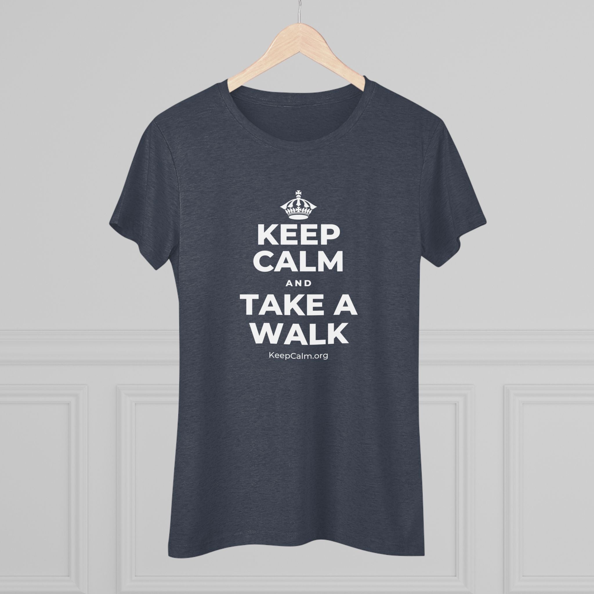 KEEP CALM AND TAKE A WALK Women's Tri-Blend Tee