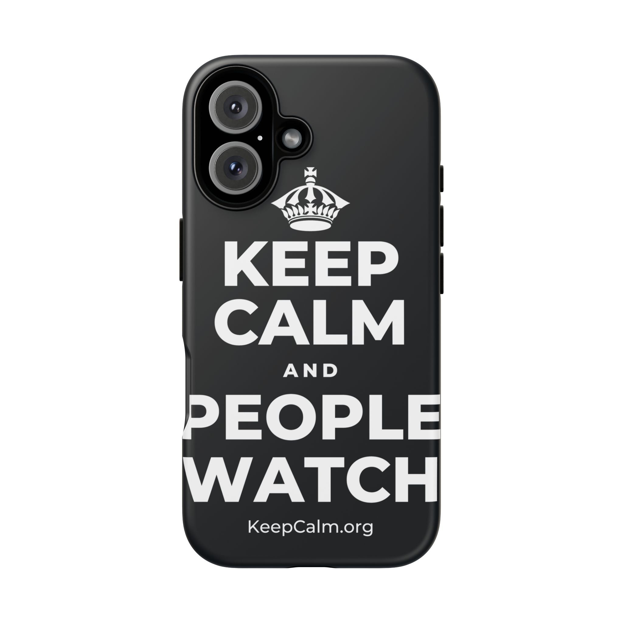 KEEP CALM AND PEOPLE WATCH Phone Case (Dark)