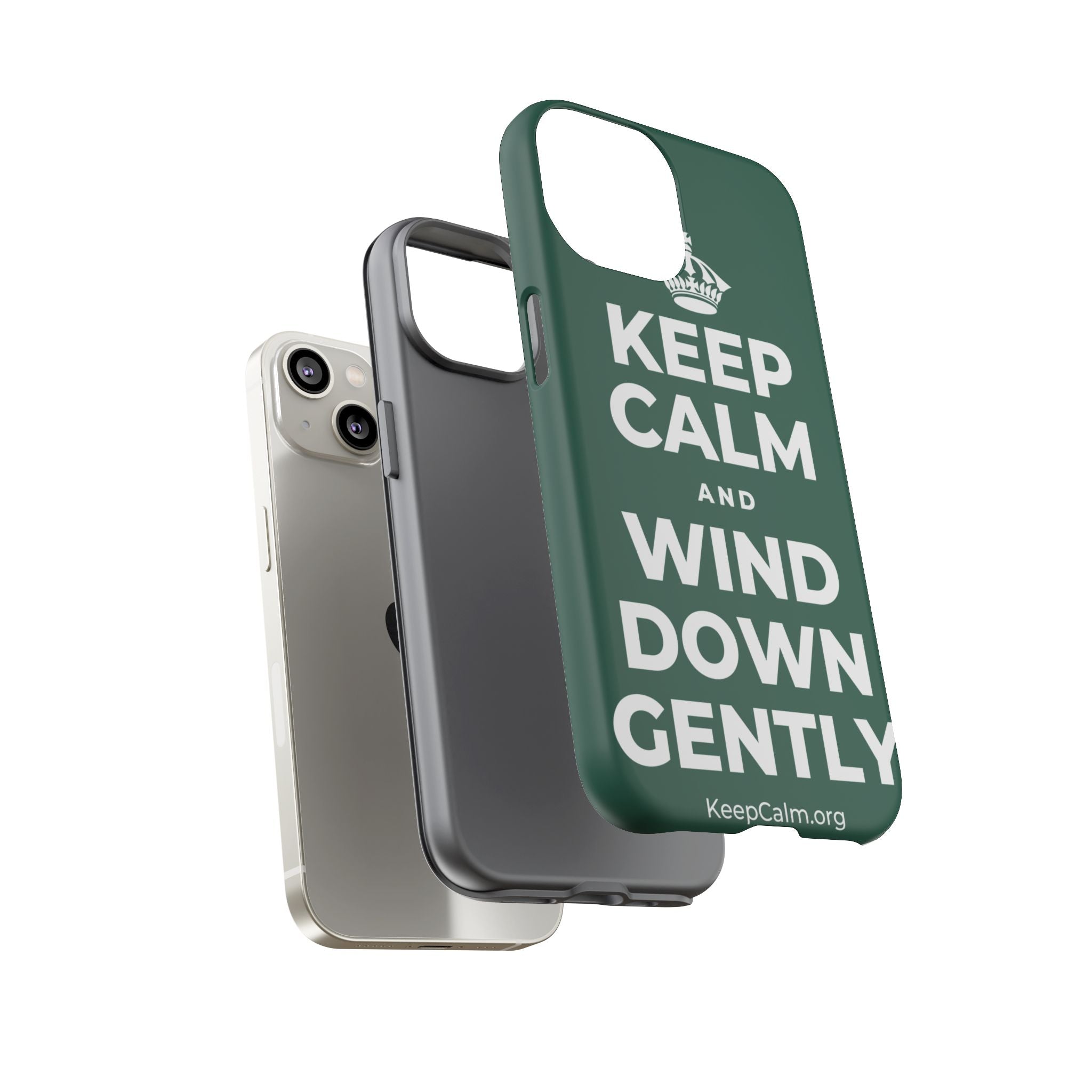 KEEP CALM AND WIND DOWN GENTLY Phone Case