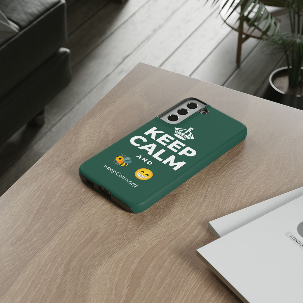 KEEP CALM AND BEE HAPPY Phone Case