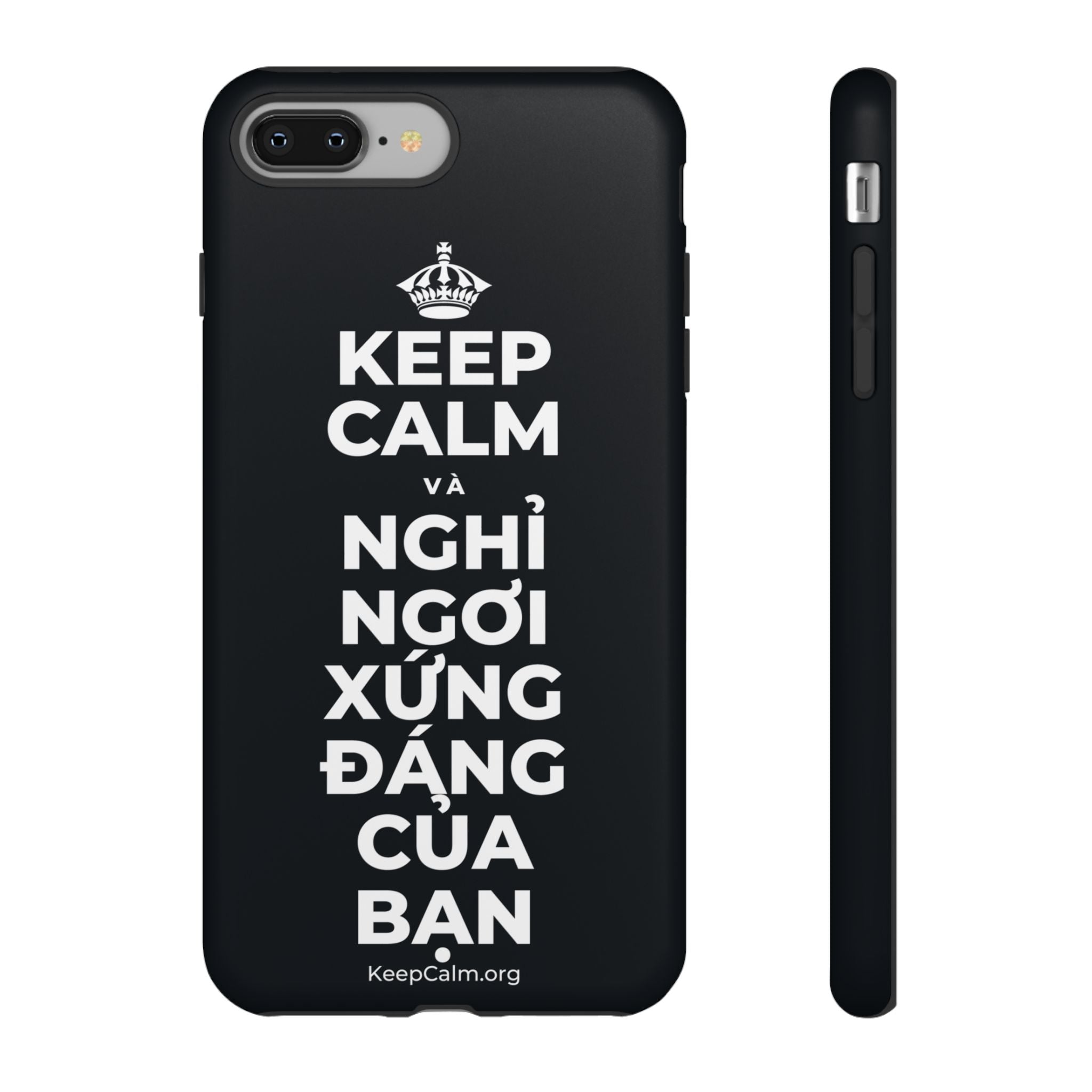 KEEP CALM VÀ NGHỈ NGƠI XỨNG ĐÁNG CỦA BẠN Phone Case (Dark)