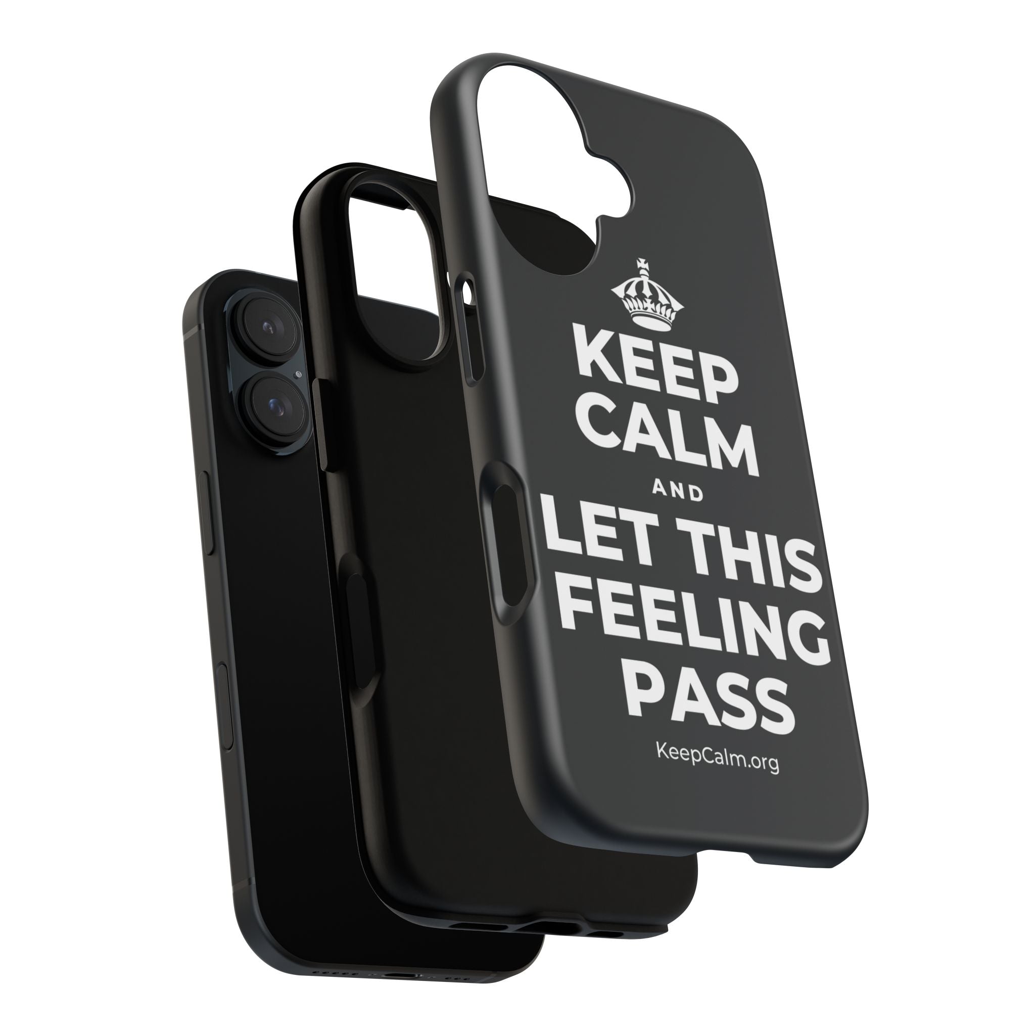 KEEP CALM AND LET THIS FEELING PASS Phone Case (Dark)