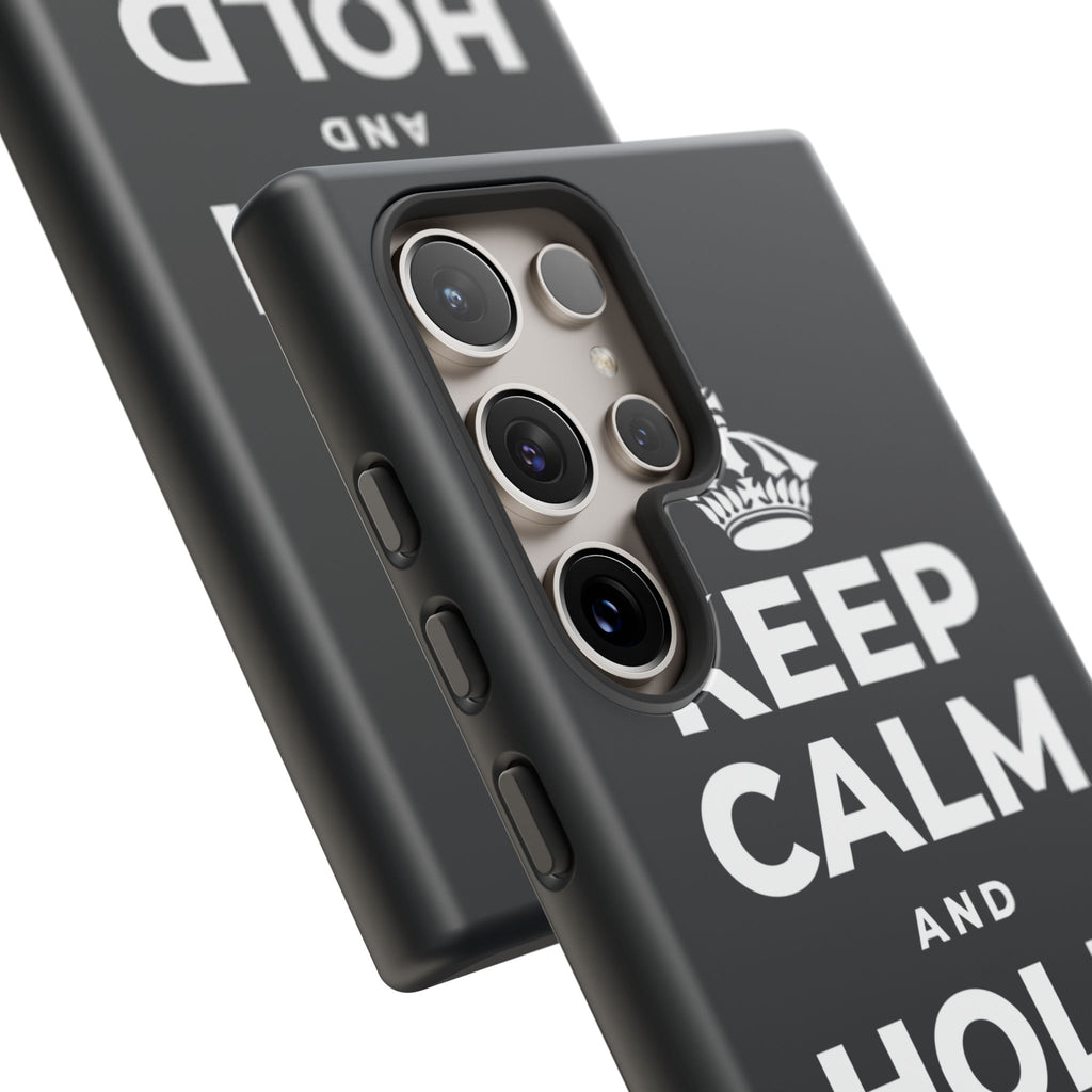 KEEP CALM AND HOLD THE DOOR Phone Case (Dark)