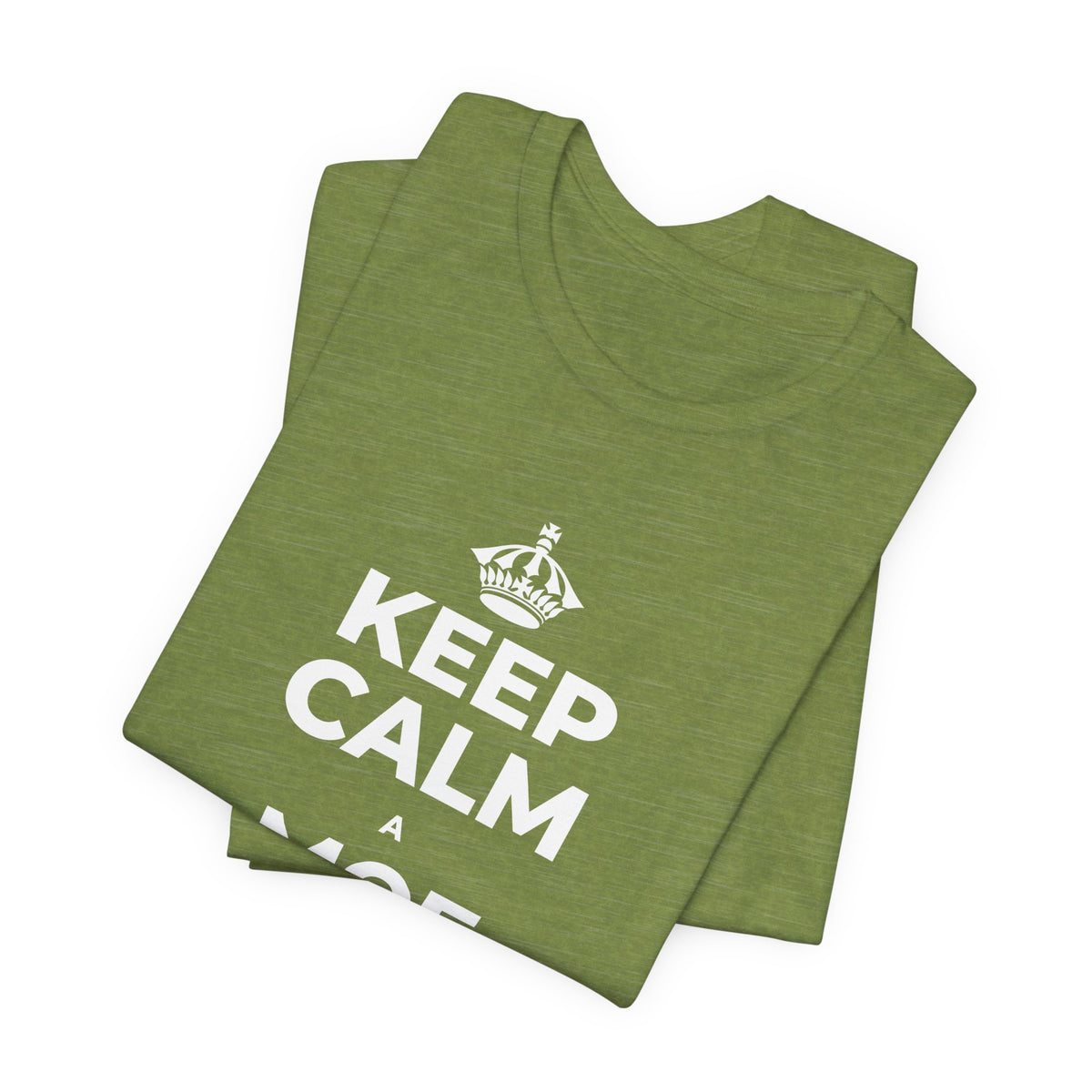 KEEP CALM A MOE WĀWAE I KA PŌ T-Shirt (Baby Blue–Silver)