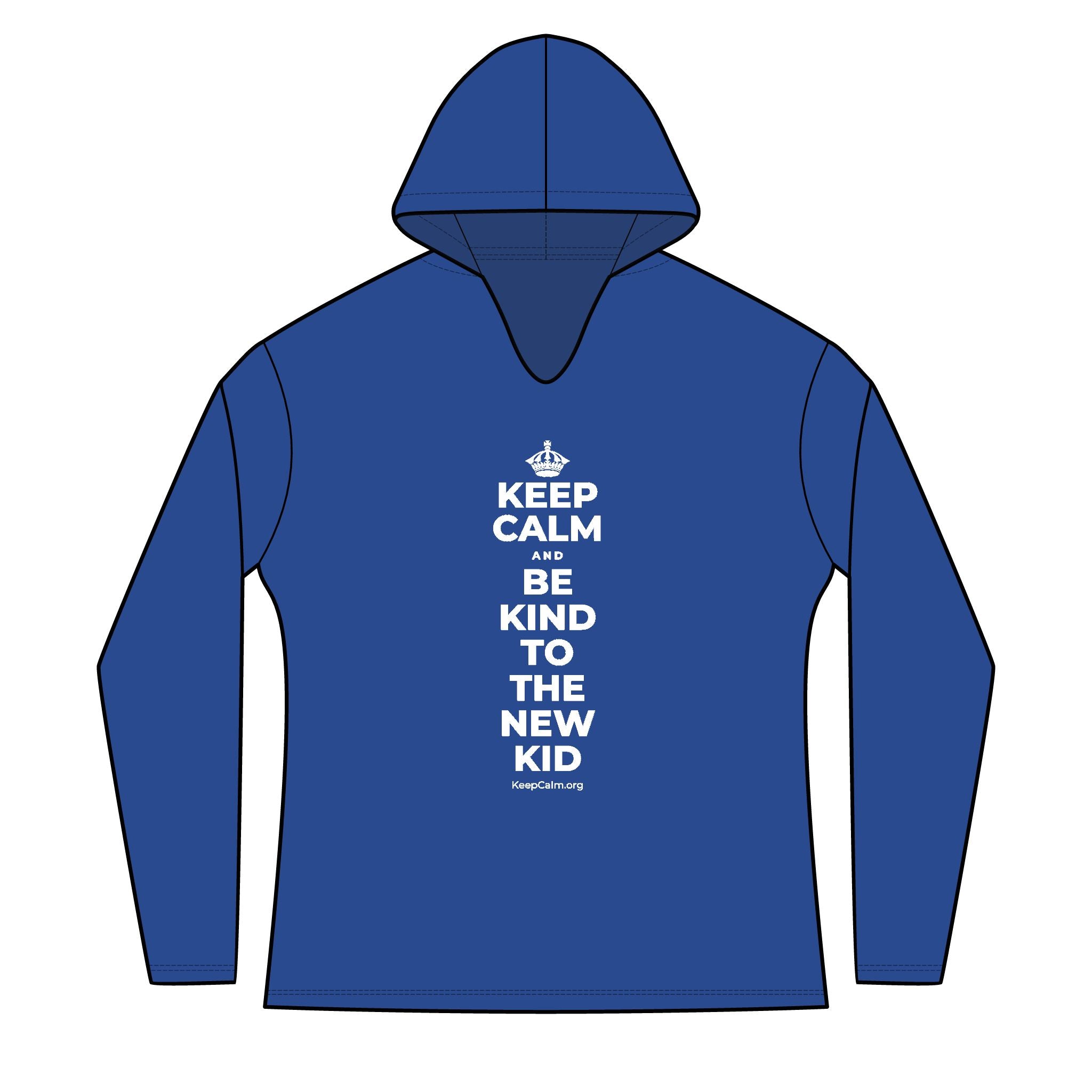 KEEP CALM AND BE KIND TO THE NEW KID Women's Long Sleeve Hoodie
