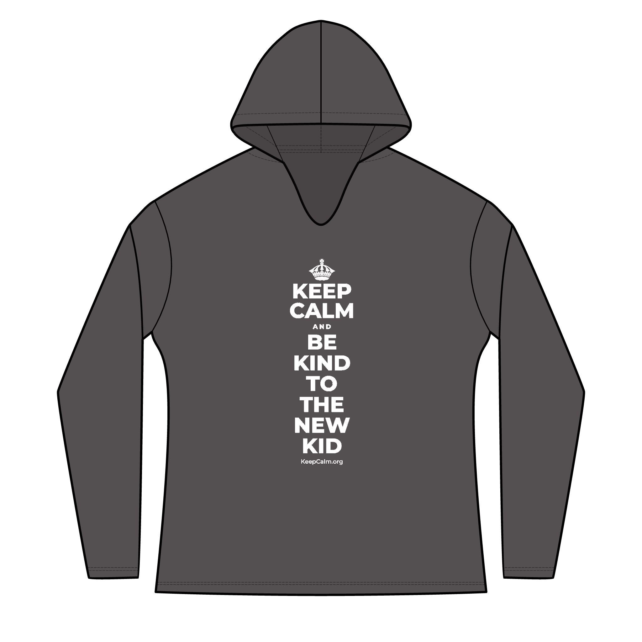 KEEP CALM AND BE KIND TO THE NEW KID Women's Long Sleeve Hoodie
