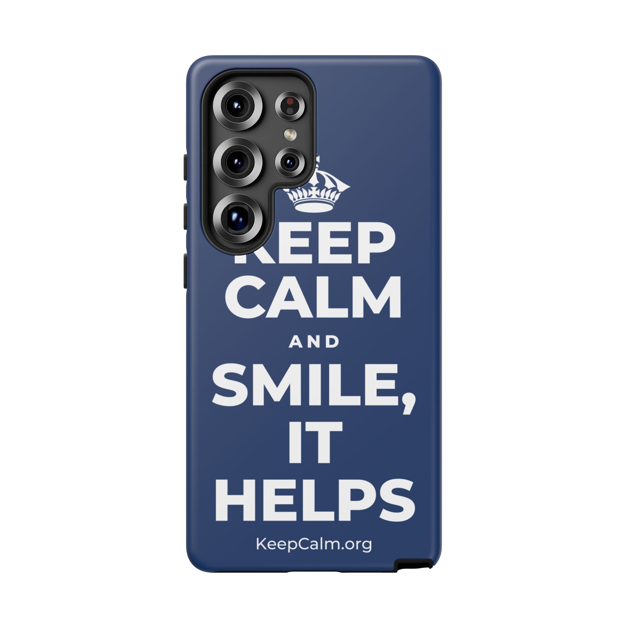 KEEP CALM AND SMILE, IT HELPS Phone Case