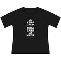 KEEP CALM Y MIRA CAER LA NIEVE Women's Raglan Tee