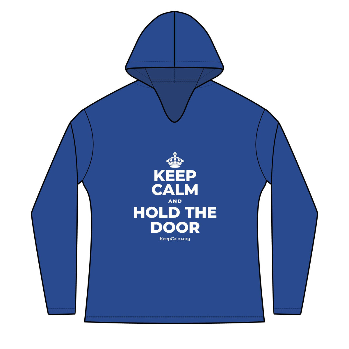 KEEP CALM AND HOLD THE DOOR Women's Long Sleeve Hoodie