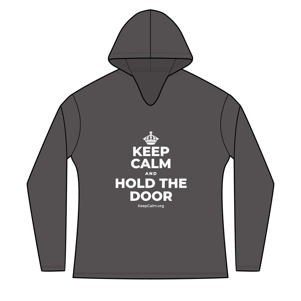 KEEP CALM AND HOLD THE DOOR Women's Long Sleeve Hoodie