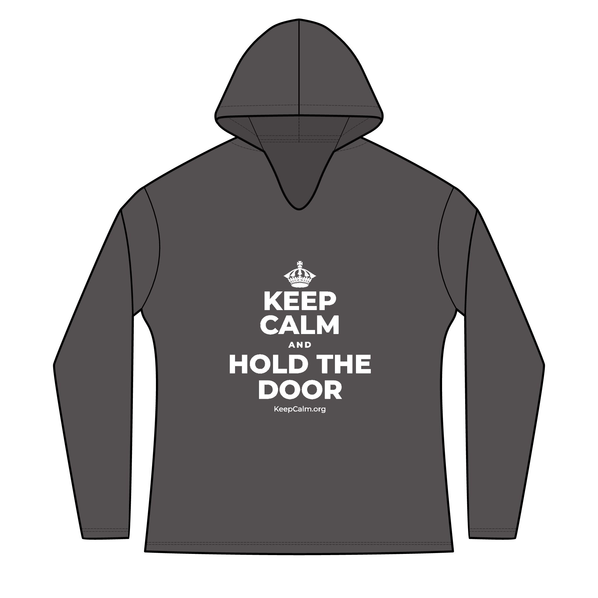 KEEP CALM AND HOLD THE DOOR Women's Long Sleeve Hoodie