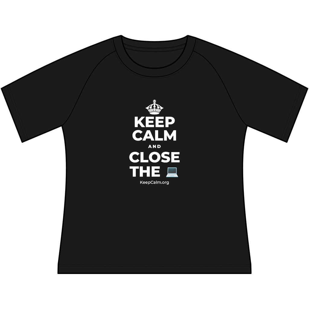 KEEP CALM AND CLOSE THE 💻 Women's Raglan Tee