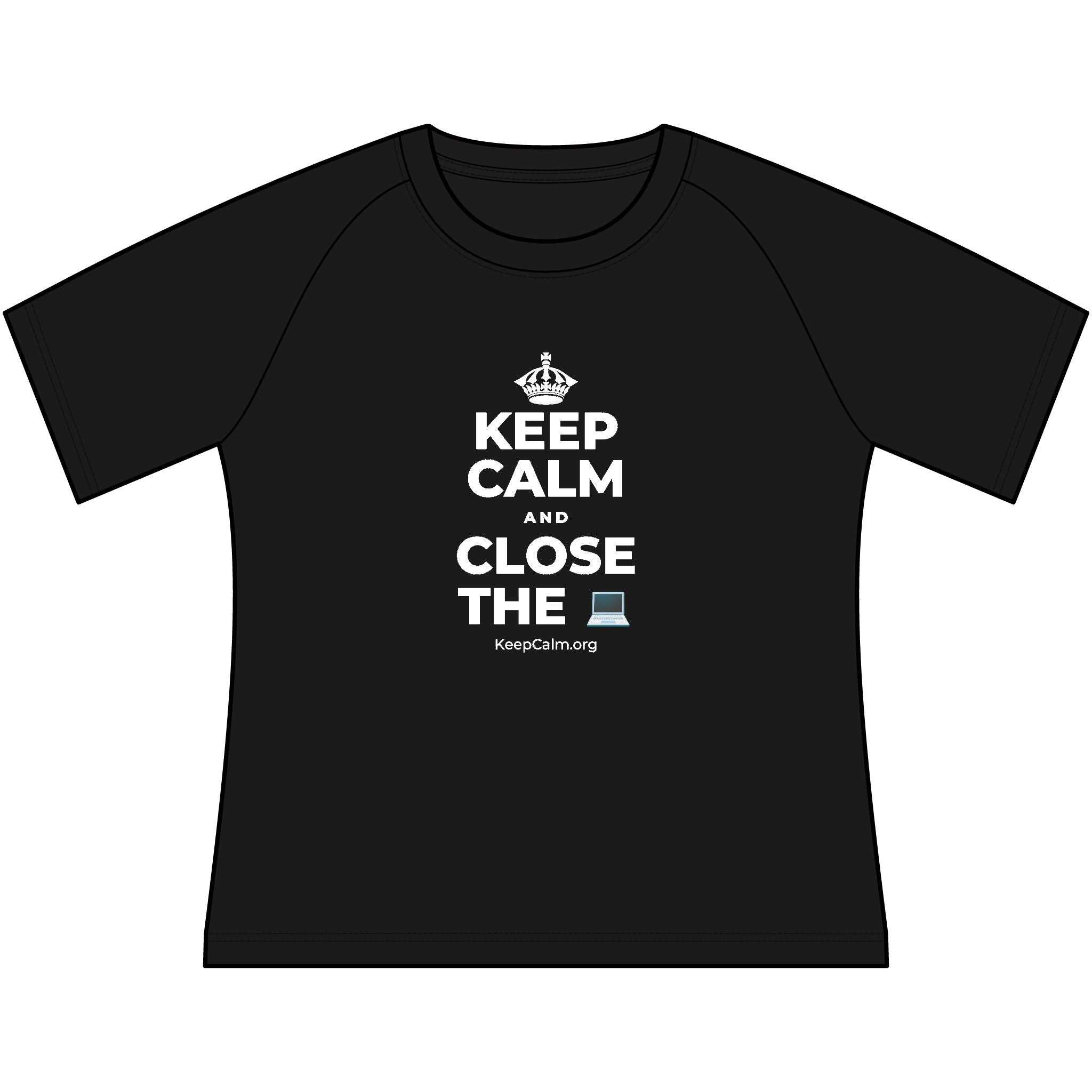 KEEP CALM AND CLOSE THE 💻 Women's Raglan Tee